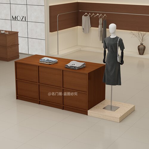 服装店中岛台女装商场中岛桌地台