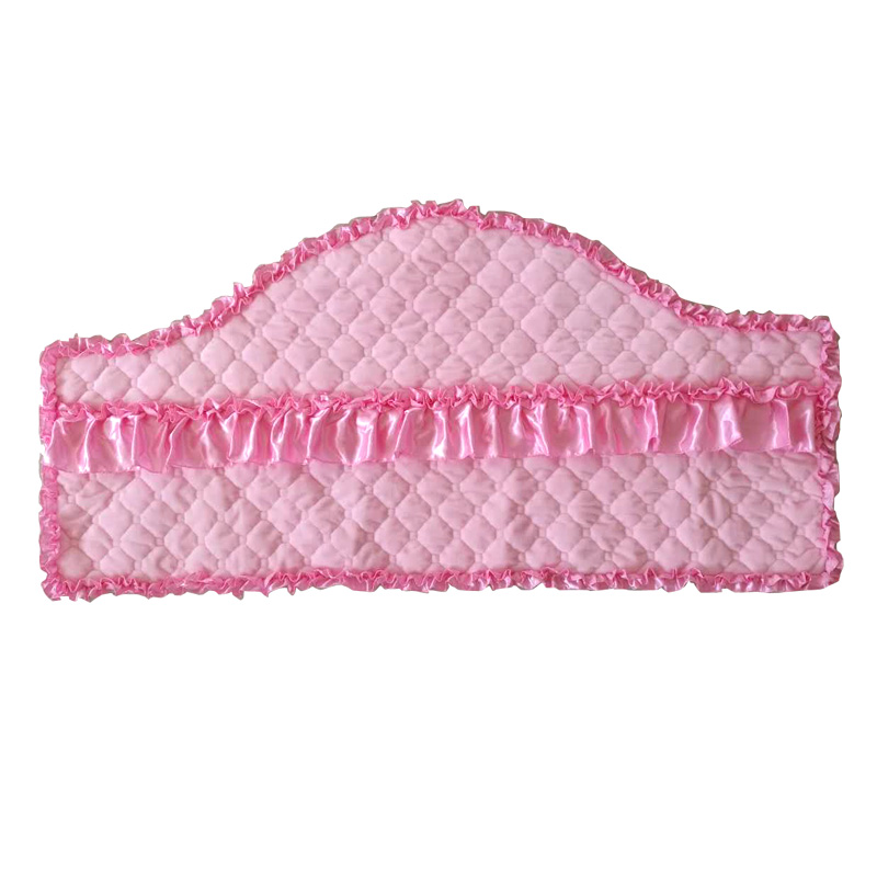 定做欧式布艺床头罩实木皮床头靠背套1.8m1.5m软包防尘保护罩弧形