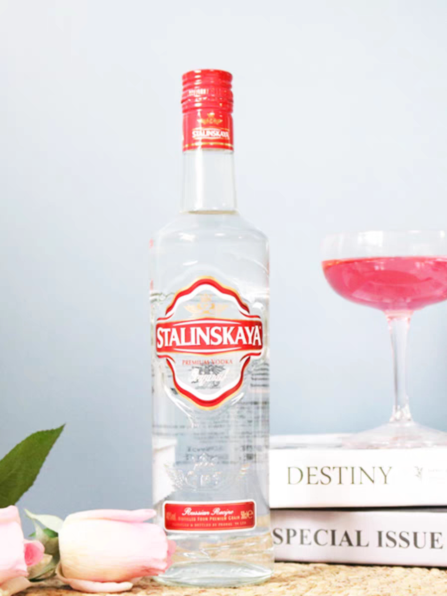 洋酒 STALINSKAYA VODKA 普达皇冠伏特加500ml 鸡尾酒调酒基酒