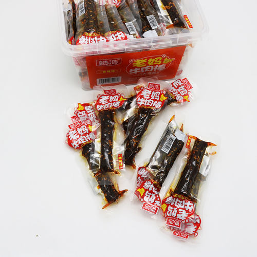 皓浩老妈牛肉棒辣条面筋素食怀旧小卖部休闲辣条批发麻辣零食