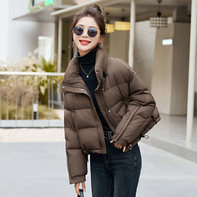 高端时尚短款面包服羽绒服女