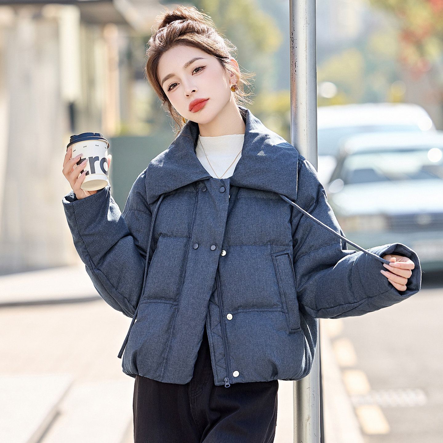 韩版短款羽绒服女冬季新款