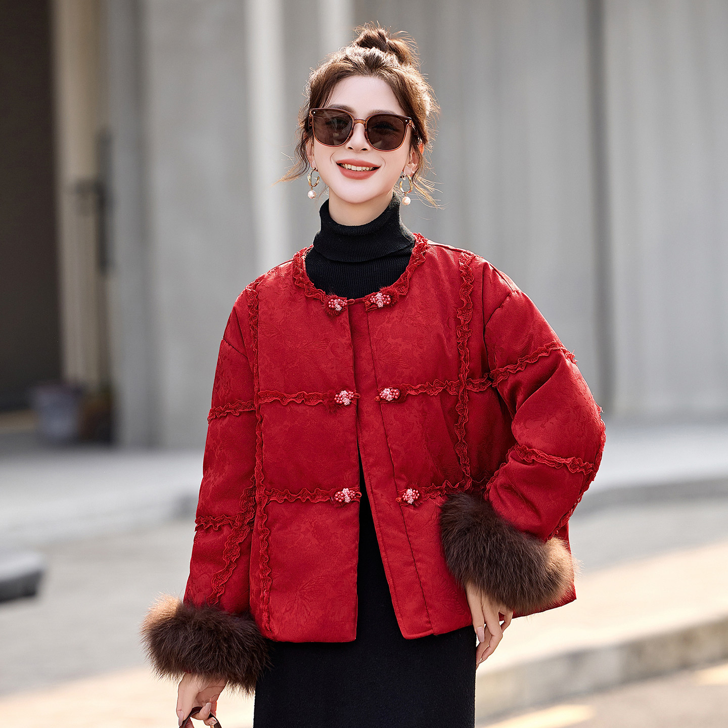 新中式国风红色盘扣羽绒服女短款冬季新款本命年加厚保暖时尚外套,女装/女士精品,大码羽绒服,淘宝优惠券,粉丝福利购,淘宝优惠卷