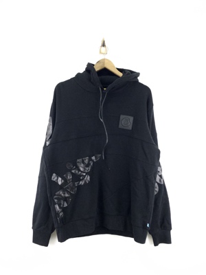 瑕疵L码 cookies 厚胶印黑色帽衫卫衣