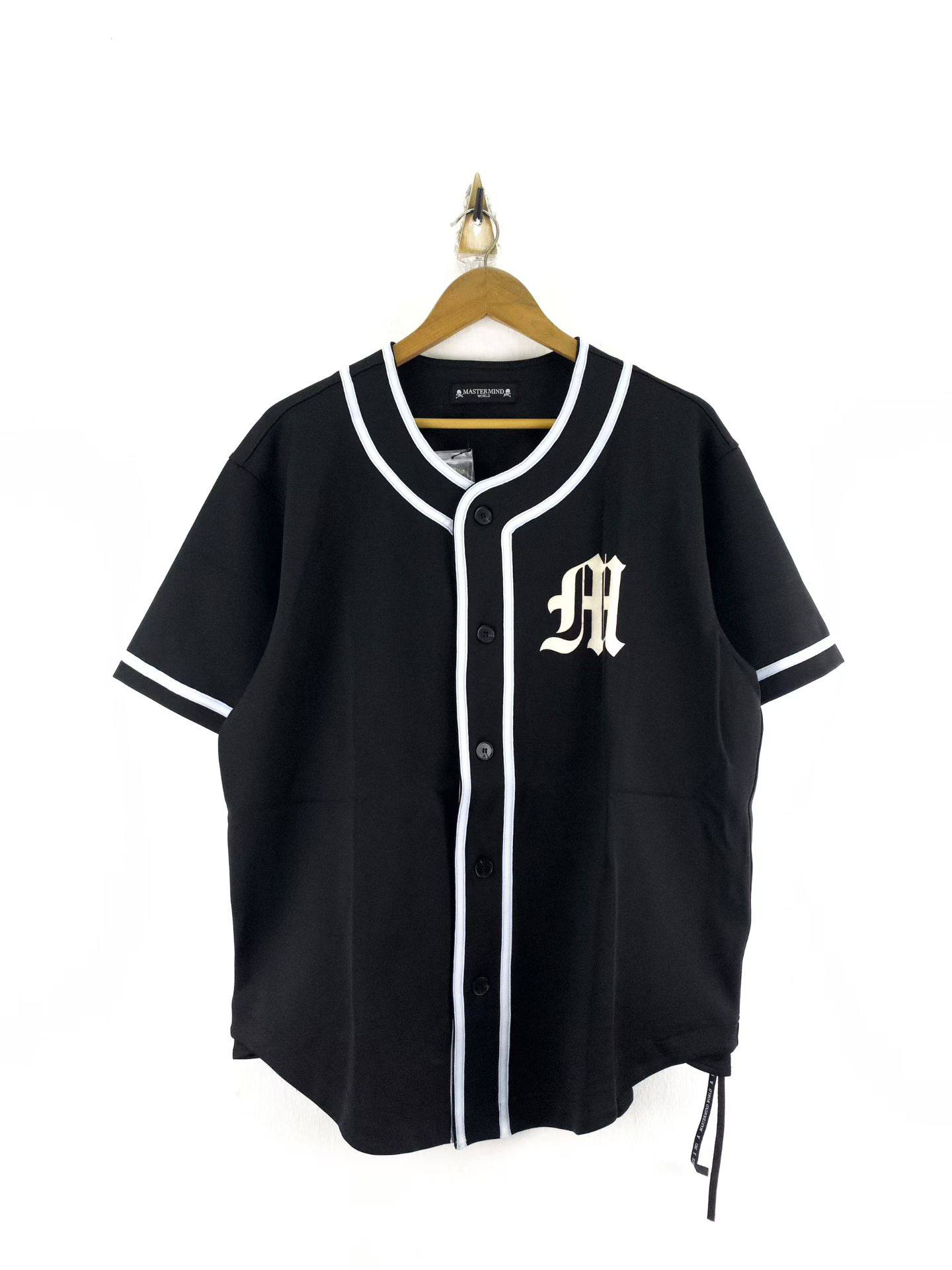 瑕疵 日本那个厉害的暗黑骷髅头 男款短袖衬衫 厚料 可当外套