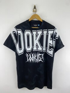 M码开发样cookies 黑色大logo男款短袖T恤