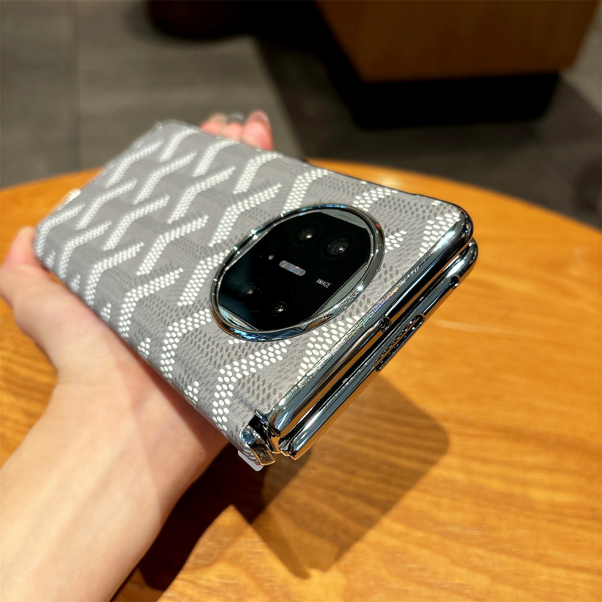 华为matex5手机壳真皮狗牙奢华