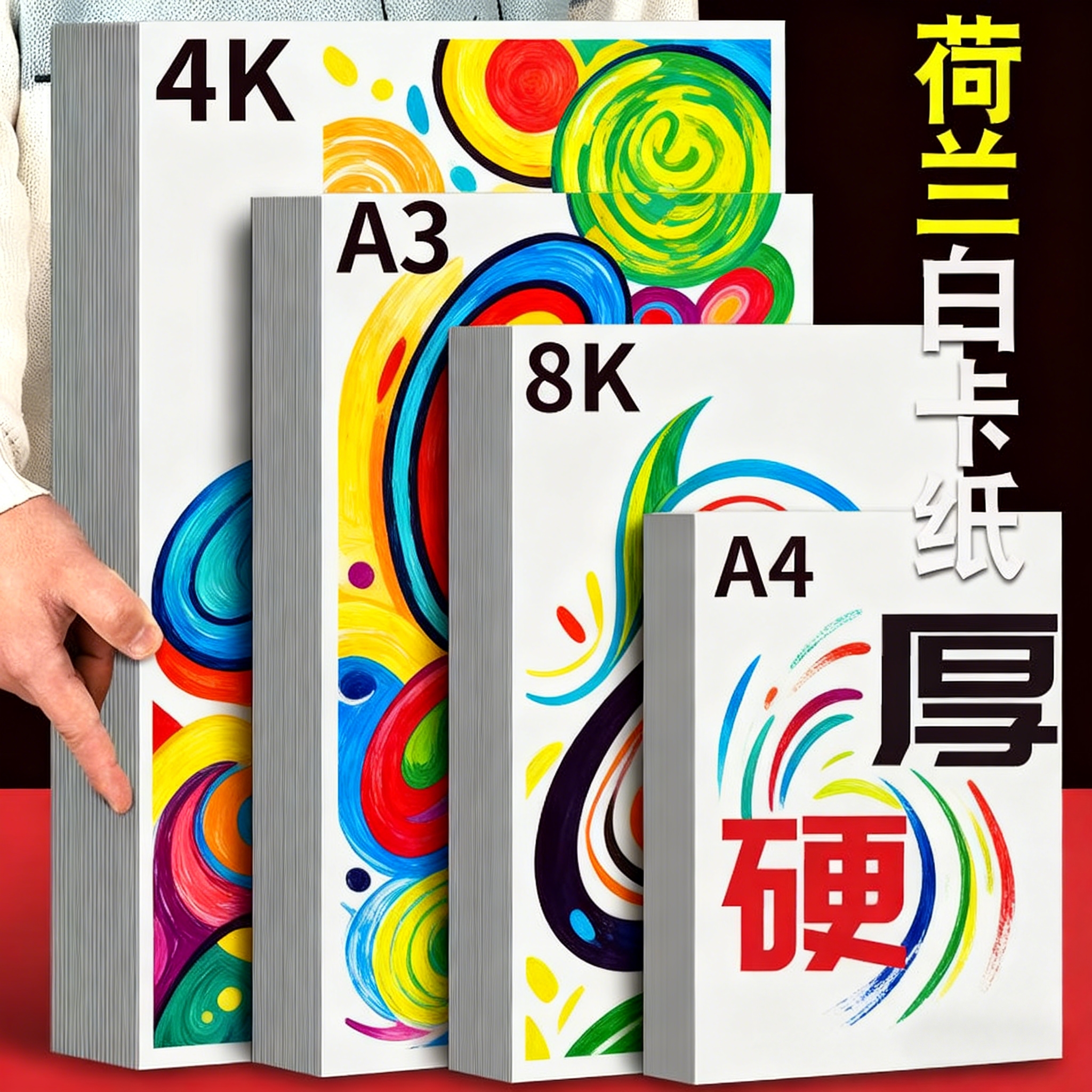 荷兰白卡纸美术绘画手工手抄报