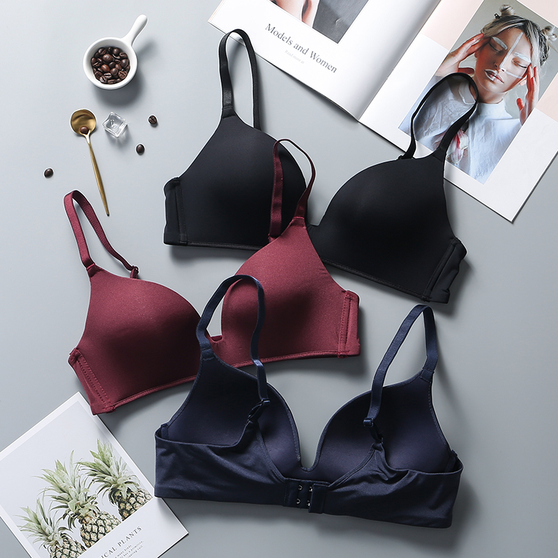 薄款无钢圈文胸一片舒适日系