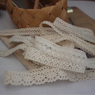 饰缝纫辅料材料 全棉棉线机织蕾丝花边 DIY手工饰品服装 领边袖 边装