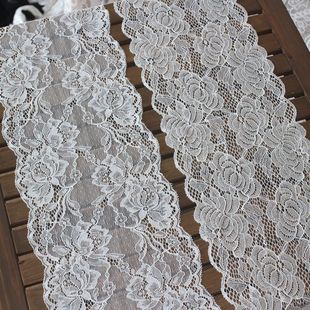 网纱弹力蕾丝花边服装 饰材料 拼接裙边加长缝纫辅料 DIY婚纱头纱装