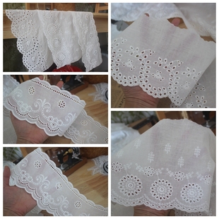 DIY裙边床品材料 特惠清仓价 棉布刺绣蕾丝花边服装 拼接装 饰辅料