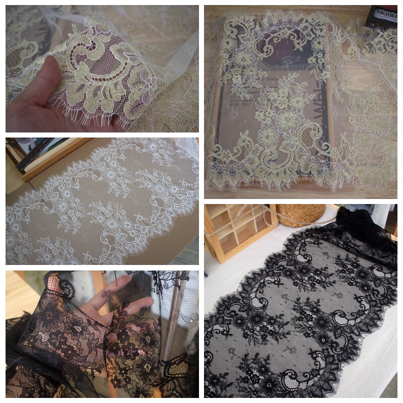 精美睫毛蕾丝花朵花边 DIY婚纱头纱服饰缝纫拼接家居窗帘拼接辅料
