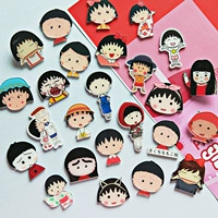 Mới Nhật Bản Cherry Maruko Trâm Cartoon Cartoon Badge Badge Quần áo Trang trí Huy hiệu - Trâm cài hoa cài áo