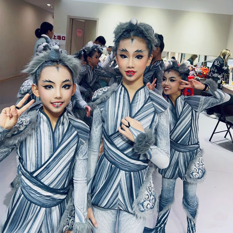 十三届小荷风采石狮争绣舞蹈服装狮子非遗舞蹈表演中国文化类舞蹈