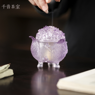 心缘堂琉璃香炉香道器具茶桌摆件