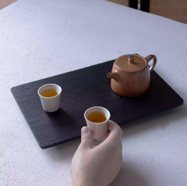 千音玄墨干泡盘白蜡木茶盘