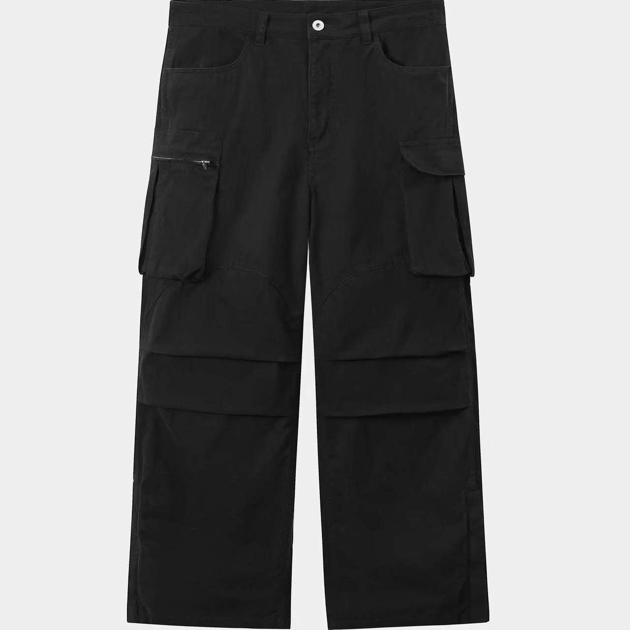 【AGD】DTHEREAL 25SS 新款人字纹大口袋裤腿开叉基础工装长裤