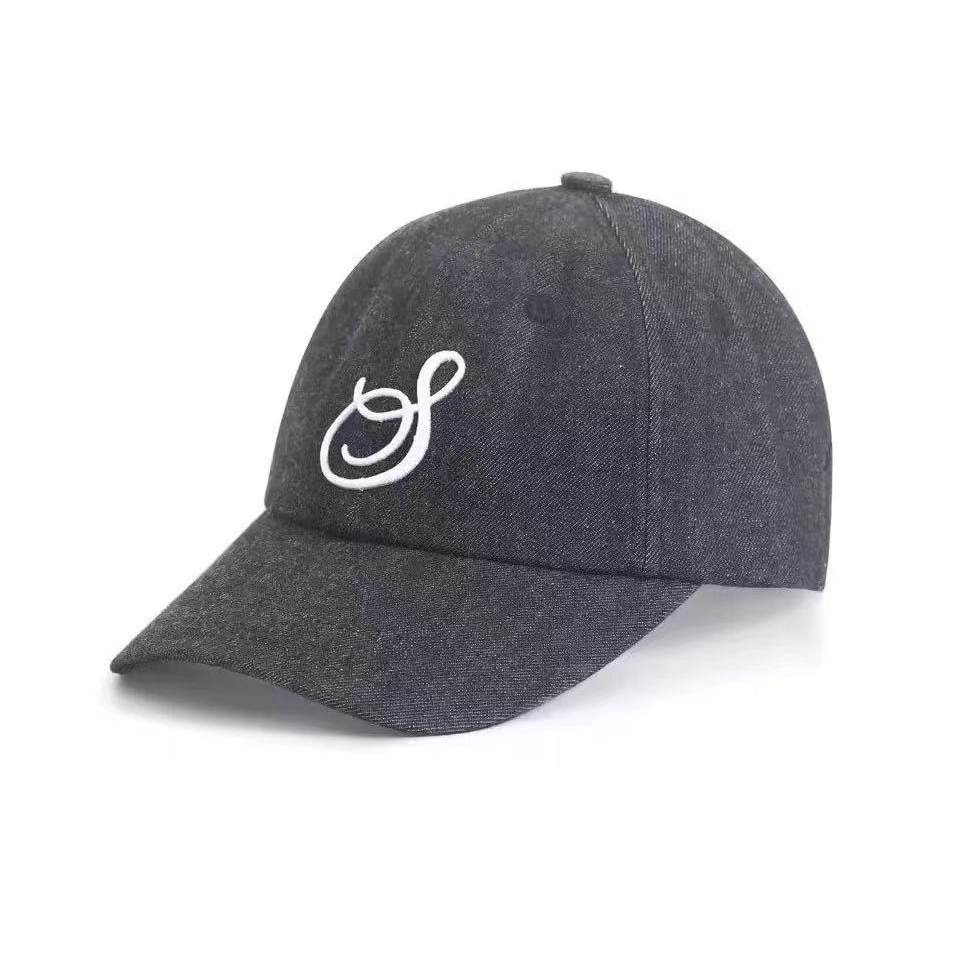 【AGD】sexy.立体音符刺绣进口单宁牛仔棒球帽韩国男女百搭鸭舌帽