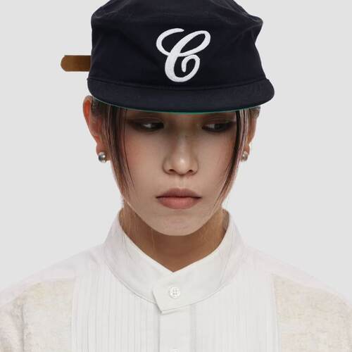 【AGD】6CRAYON平顶复古休闲字母刺绣平檐棒球帽男女同款鸭舌帽子