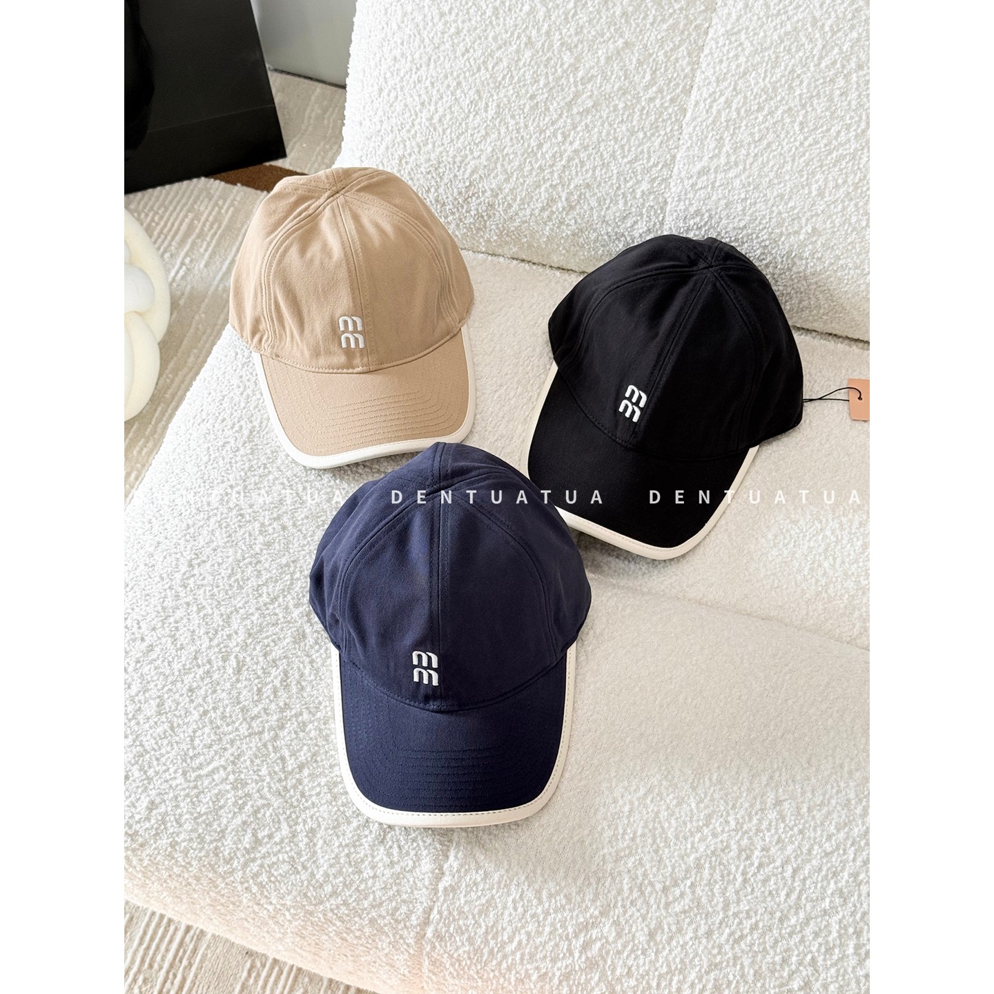 DENTUATUA 休闲生活蒙太奇！ 25FW 字母刺绣帆布棒球鸭舌帽 男女,服饰配件/皮带/帽子/围巾,帽子,淘宝优惠券,粉丝福利购,淘宝优惠卷