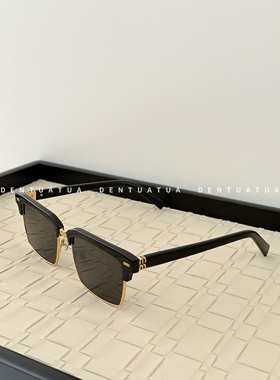 DENTUATUA 张元英同款！26ss 素颜半框眉毛框太阳眼镜墨镜 男女款