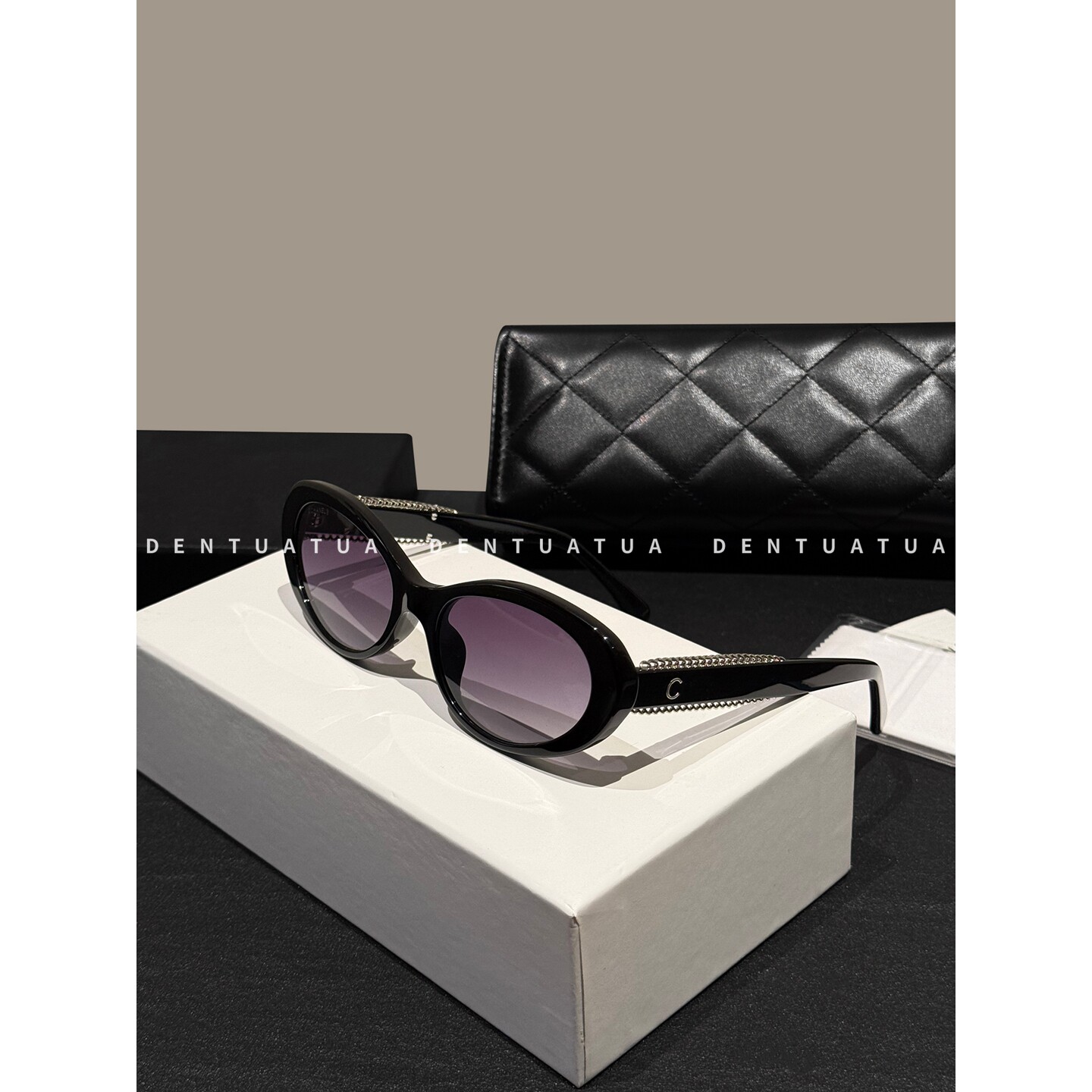 DENTUATUA 自带笃定气场！25FW 金属扣猫眼墨镜太阳眼镜 男女款