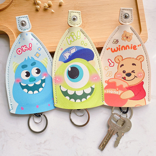 钥匙包迷你小包包皮套保护壳锁钥匙包可爱卡通创意抽拉式便携收纳