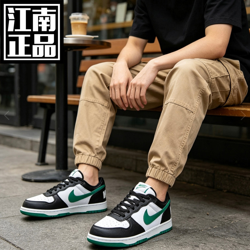 NIKE耐克BIG NIKE LOW经典复古运动休闲鞋滑板鞋代购355152-019