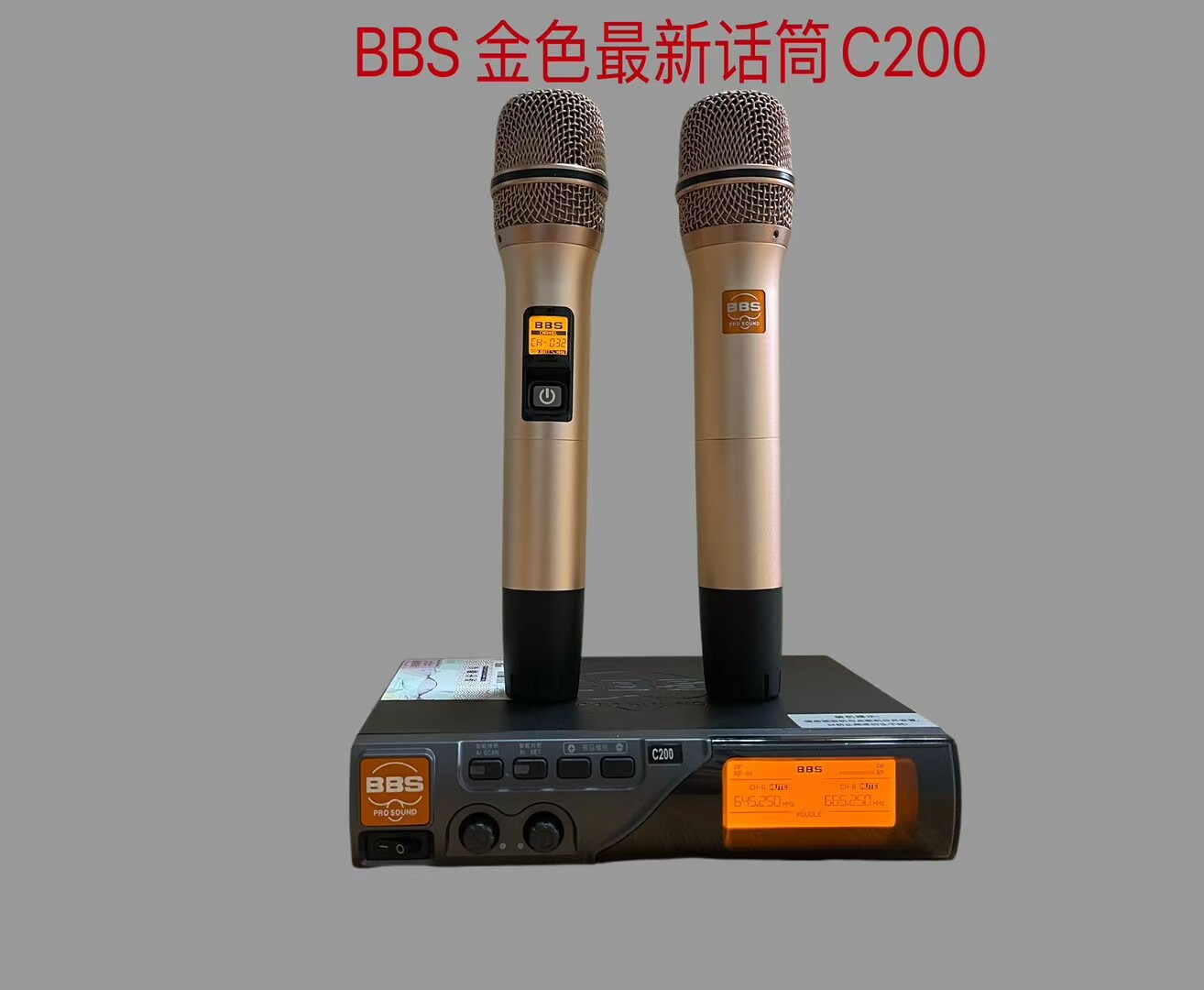 BBS无线话筒 C200 B-99 G28- Z-80S一拖二无线麦克风新款民用话筒