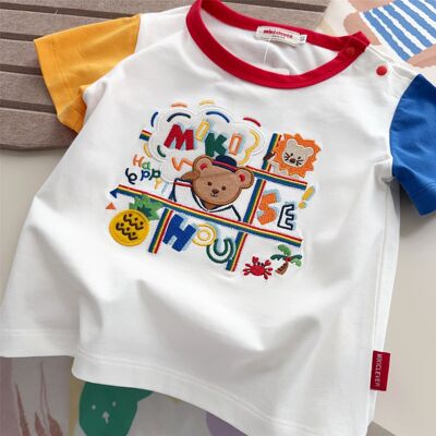 日式miki25年夏季儿童短袖T恤