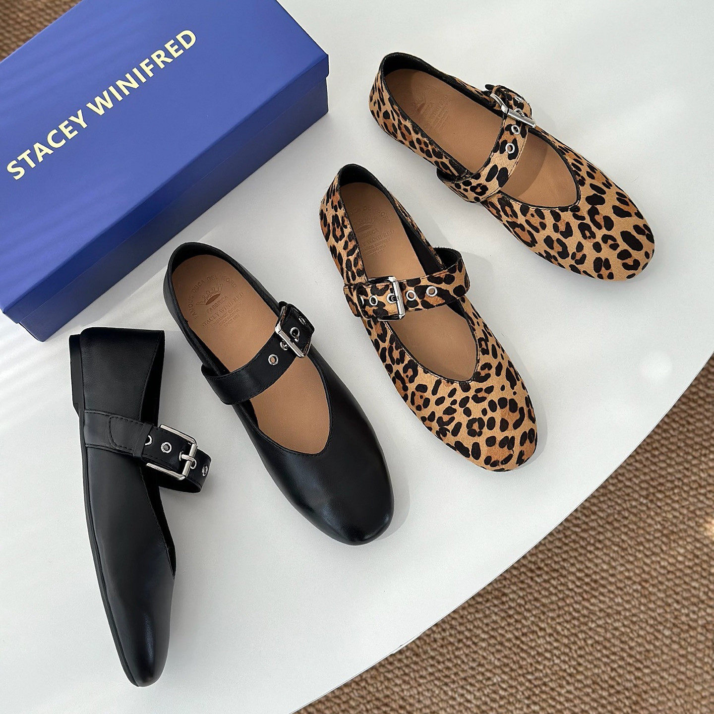 26新款小众法式豹纹玛丽珍鞋女一字带扣浅口平底芭蕾舞鞋真皮单鞋,女鞋,玛丽珍鞋,淘宝优惠券,粉丝福利购,淘宝优惠卷