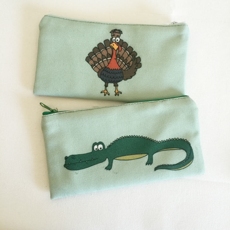 totu创意钱包布艺卡通笔袋定制