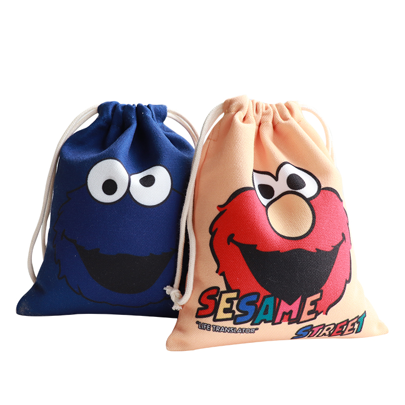 totu芝麻街收纳袋 抽绳袋 旅行衣物收纳 宝宝玩具收纳 杂物收纳包