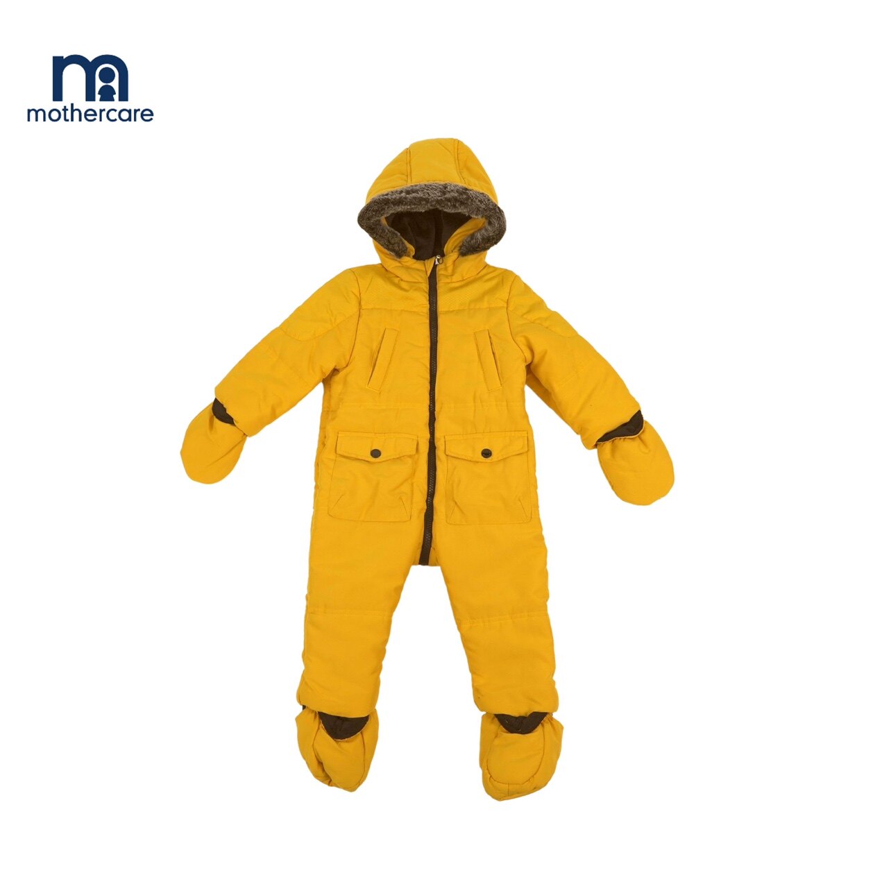 清仓mothercare新生婴儿连体衣外出男女宝宝可以连帽连体服爬服连
