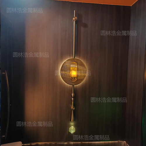 圆林浩不锈钢发光门牌足浴会所