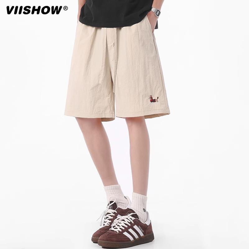 VIISHOW户外速干伞兵短裤男美式多巴胺腊肠狗中裤宽松运动五分裤,男装,短裤,淘宝优惠券,粉丝福利购,淘宝优惠卷