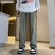 春秋潮流百搭宽松阔腿裤 VIISHOW复古日系cityboy直筒裤 子男生新款