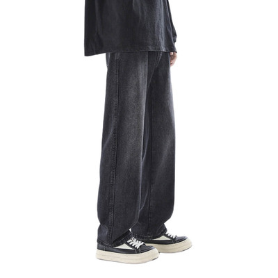 VIISHOW水洗牛仔裤男夏季新款宽松百搭直筒潮牌cleanfit阔腿裤子