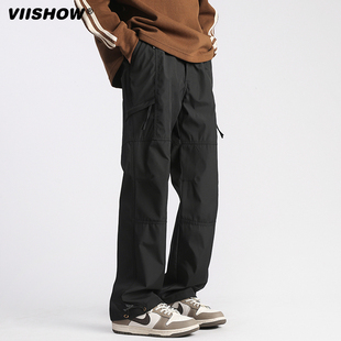 男新款 裤 美式 休闲直筒防风束脚工装 子男生 夏季 VISHOW户外冲锋裤