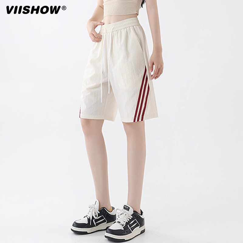 VIISHOW速干短裤男士夏季美式薄款冰丝篮球运动五分裤凉感沙滩裤