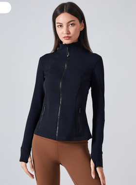 DAW178大牌平替DF运动外套女秋冬夹克加绒保暖健身拉链开衫瑜伽服