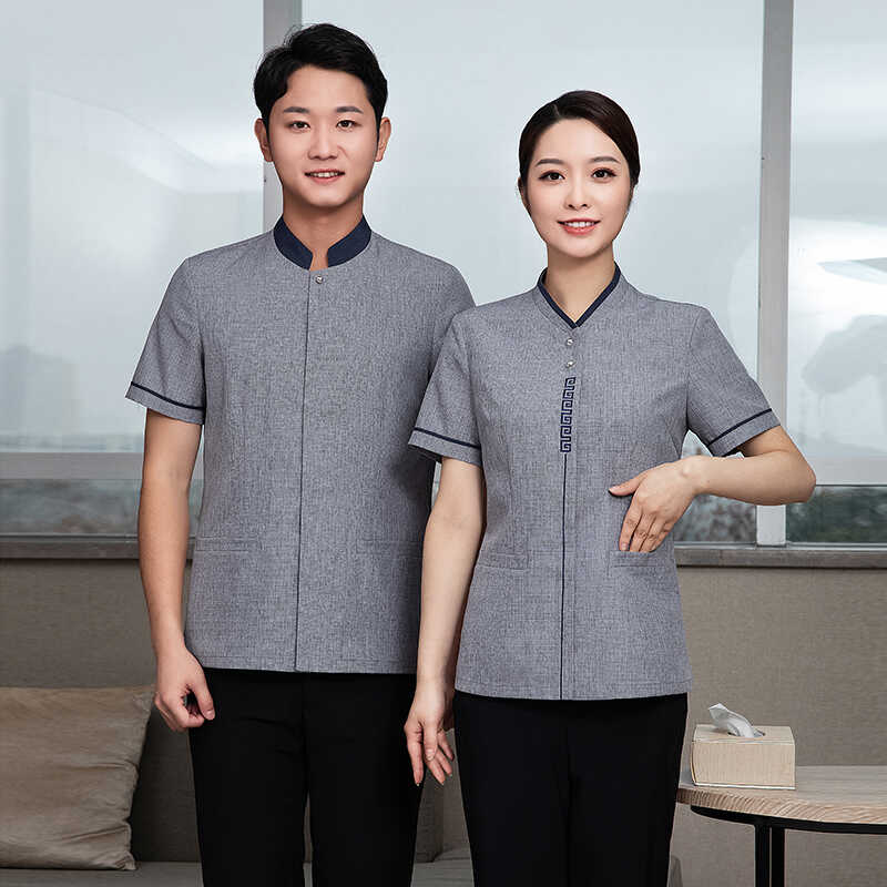 物业宾馆清洁酒店客房服务员短袖