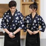 Японский шеф -повар одежду с длинным рукавом мужчина суши японский ресторан кимоно корейский кухня ресторан для барбекю кухня шеф -повар