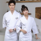 Японский шеф -повар одежду с длинным рукавом мужчина суши японский ресторан кимоно корейский кухня ресторан для барбекю кухня шеф -повар