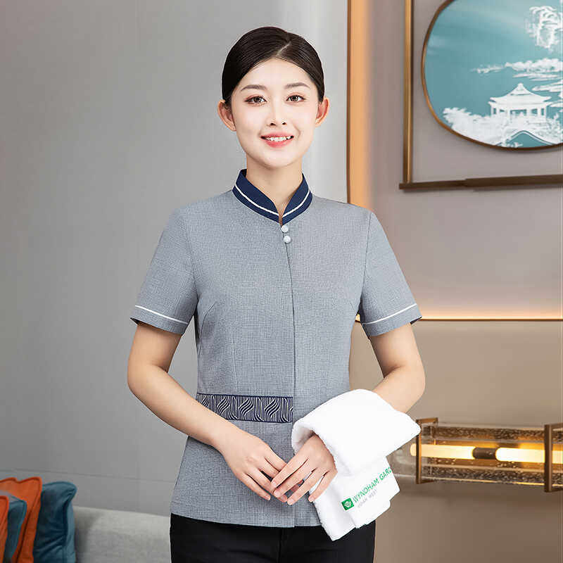 2024保洁工作服短袖夏装酒店宾馆小区物业阿姨保洁服套装工装制服