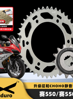 适用钱江赛550/赛550S大小飞链轮改装静音牙盘征和520SX2油封链条