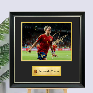 定制 托雷斯 签名照片装裱相框裱框球衣装饰画马竞海报裱框收藏