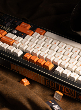 萤火幻想键帽五面热升华原厂高度橙色键帽