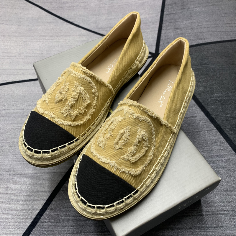 小香风厚底渔夫鞋女帆布鞋单鞋